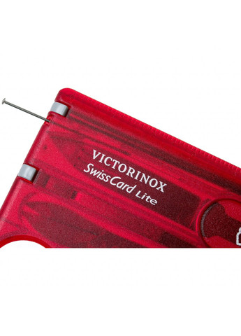 Ніж SwissCard Lite Transparent Red (0.7300.T) Victorinox (257223080)