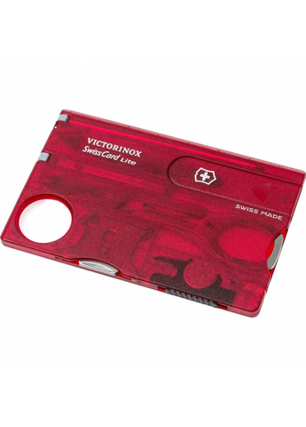 Ніж SwissCard Lite Transparent Red (0.7300.T) Victorinox (257223080)