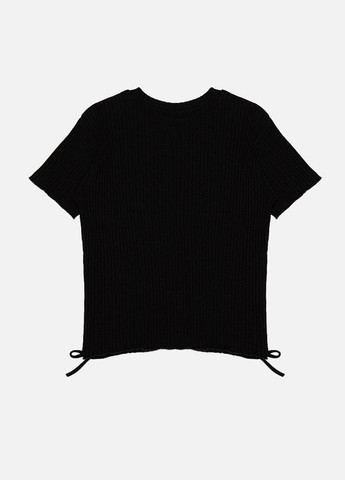 Черная летняя футболка для девочки Miss Feriha