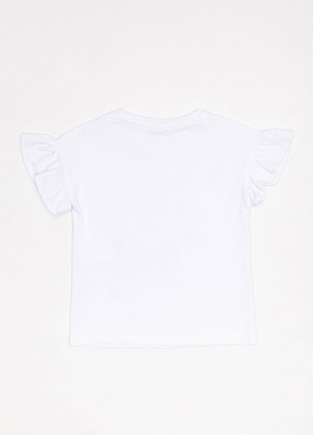 Белая летняя футболка для девочки ALG