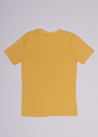 Желтая летняя футболка для мальчика ALG
