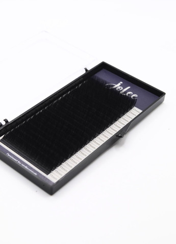 Ресницы для наращивания SUPER MINK LASH 20 линий одна длина черные, изгиб, толщина 0.07мм, длина 11мм JoLee C (257222669)