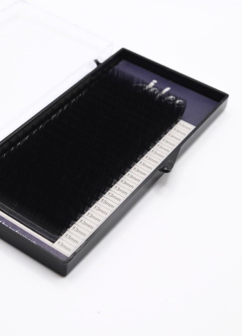 Вії для нарощування SUPER MINK LASH 20 ліній одна довжина чорні, вигин, товщина 0.07мм, довжина 13мм JoLee C (257222699)