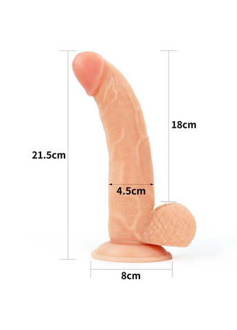 Женский страпон на ремешках Easy Strapon Set 8.5 Lovetoy (257235841)