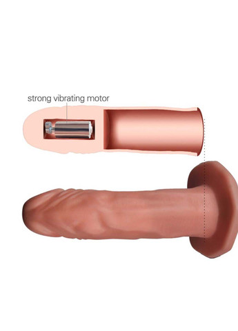 Страпон свибрацией и пультом управления Vibrating Unisex Hollow Strap On Lovetoy (257235816)