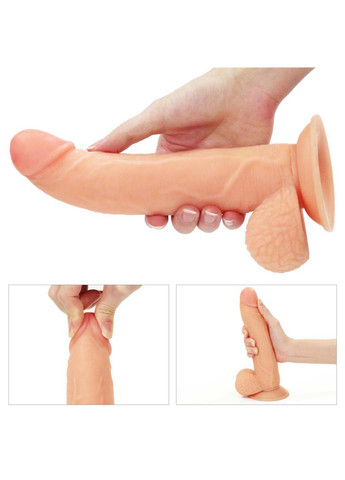 Женский страпон на ремешках Vibrating Easy Strapon Set 8.5 Lovetoy (257235832)