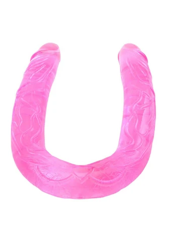 Подвійний малиновий фалос Jelly Flexible Double Dong Chisa (257235760)