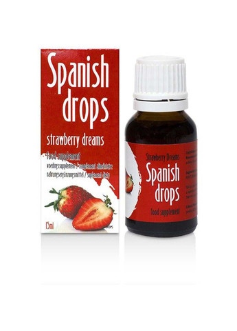 Возбуждающие капли Spanish Drops Strawberry Dreams 15мл Cobeco Pharma (257235987)