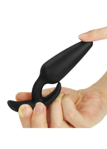 Анальная пробка черная с рукояткой Lure Me Classic Anal Plug Small Lovetoy (257235843)