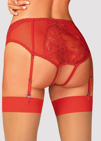 Красный трусики с подвязками для чулок dagmarie garter panties Obsessive