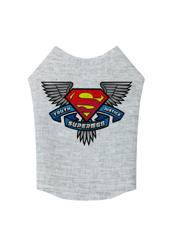 Стильна майка для собак малюнок "Супермен, правда, справедливість" XS22 WAUDOG (257247068)