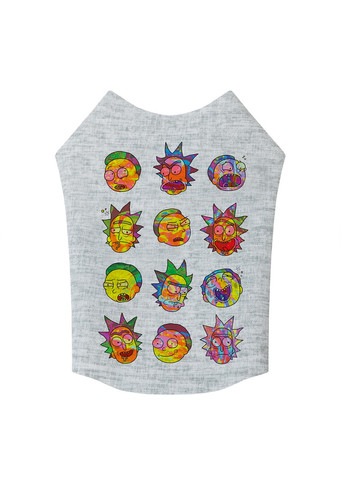Стильна майка для собак малюнок "Рік та Морті 1" M40 WAUDOG (257247180)