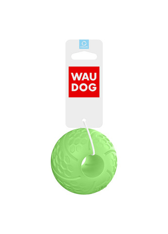 Ігровий м'яч світлонакопичувальний з отвором для ласощів 7 см WAUDOG (257250828)