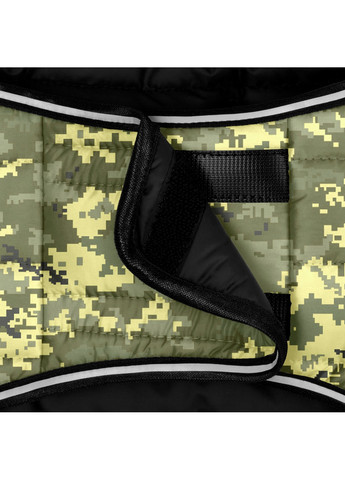 Стильна накидка-курточка для собак малюнок "Мілітарі" XL WAUDOG (257249045)
