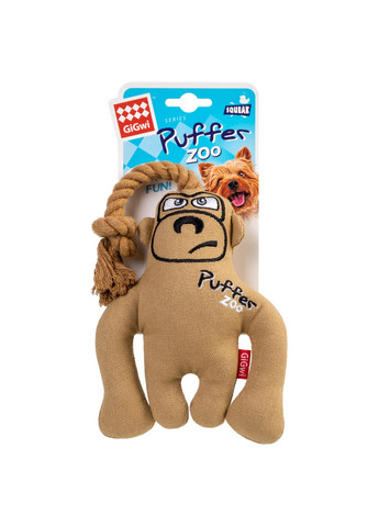 Іграшка Мавпа з пищалкою для собак 31 см GiGwi (257248445)