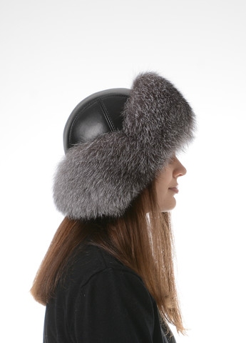 Унисекс меховая зимняя шапка ушанка из меха блюфроста Меховой Стиль Ушанка (257258760)