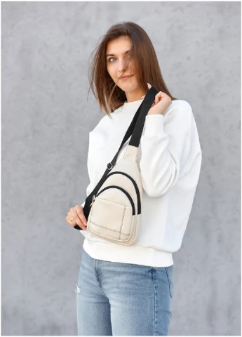 Стильна сумка на пояс-бананка 29х19х6 см Sambag (257254928)