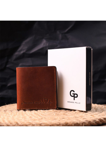 Гаманець шкіряний чоловічий 9,5х10х1,5 см Grande Pelle (257255078)