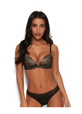 Чёрный бюстгальтер Gossard