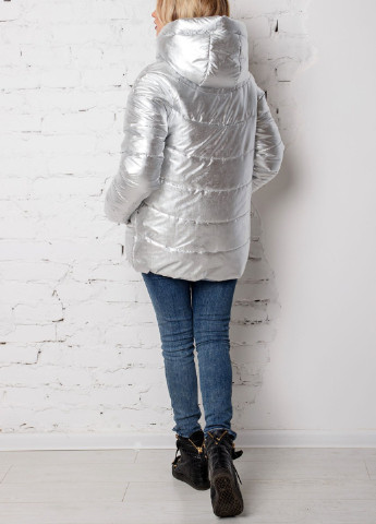 Серебряная демисезонная куртка демисезонная hanna MioRichi