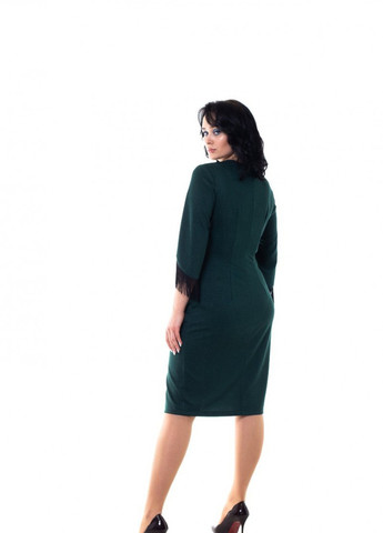 Зеленое вечернее платье футляр FashionYouWant однотонное