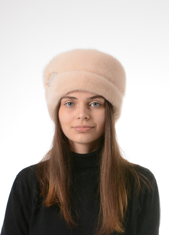 Зимняя теплая женская шапка-кубанка из меха норки Меховой Стиль стелла (257296590)