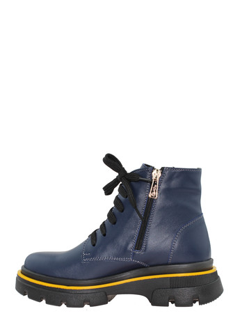 Осенние ботинки re246-2 синий-жёлтый Emilio