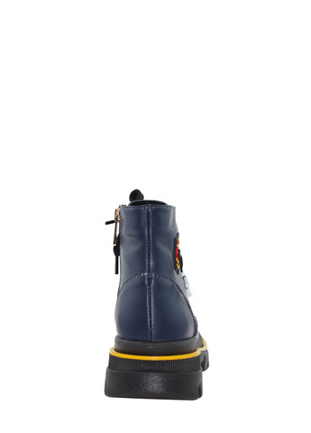Осенние ботинки re246-2 синий-жёлтый Emilio