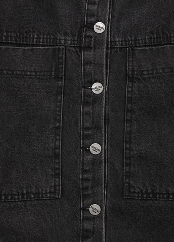 Черная демисезонная куртка джинсовая NOA noa