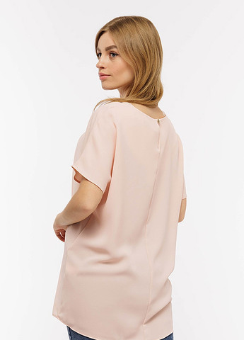 Персиковая демисезонная женская блуза No Brand