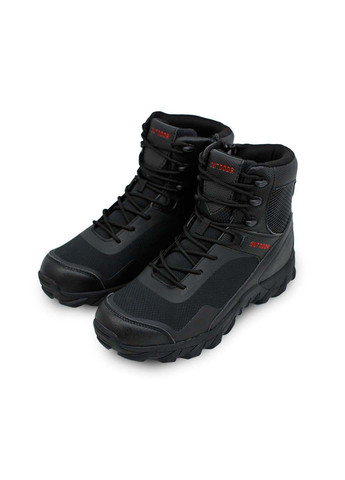 Черные осенние ботинки тактические 6676 Lesko