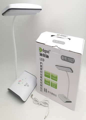 Настільна LED Лампа гнучка 35см сенсорна світлодіодна 4W акумуляторна Digad 1937 No Brand (257306823)