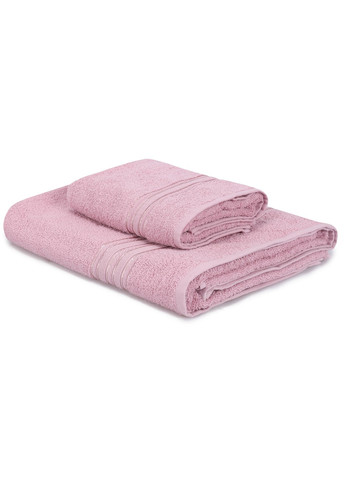 TURComFor набор турецких полотенец для ванной 2 шт (150x90 см, 90x50 см ) розовый производство - Турция
