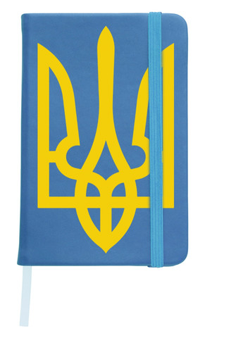 Блокнот А5 Герб України Світло-блакитний (92228-3790-SK) MobiPrint (257328799)