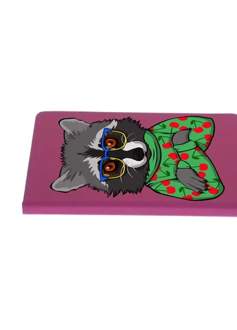Блокнот А5 Єнот Малиновий (92228-3884-FU) MobiPrint (257326698)