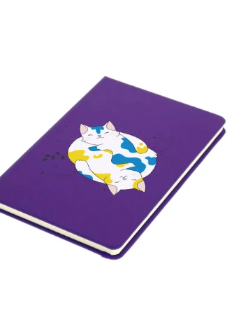 Блокнот А5 Украинские муркотики Фиолетовый (92228-3900-PU) MobiPrint (257323811)