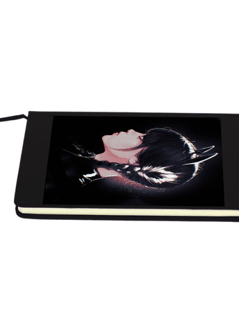 Блокнот А5 Уенсдей-кішка (Wendsday) Чорний (92228-3927-BK) MobiPrint (257322716)