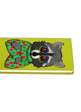 Блокнот А5 Енот Салатовый (92228-3884-LM) MobiPrint (257326191)