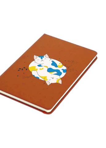 Блокнот А5 Українські муркотики Помаранчевий (92228-3900-OG) MobiPrint (257326605)