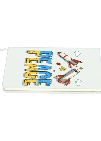 Блокнот А5 Мы за мир Белый (92228-3896-WT) MobiPrint (257324061)