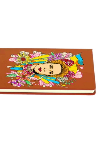 Блокнот А5 Леся Украинка (Lesya Ukrainka) Оранжевый (92228-3897-OG) MobiPrint (257324967)