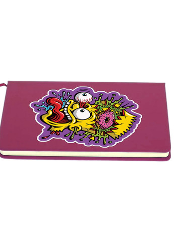 Блокнот А5 Барт Симпсон Малиновый (92228-3905-FU) MobiPrint (257325212)