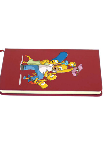 Блокнот А5 Сім'я Сімпсонів Червоний (92228-3906-RD) MobiPrint (257327974)