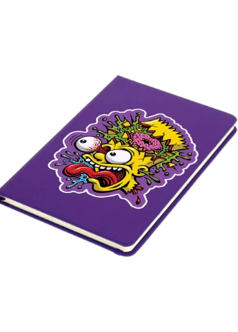 Блокнот А5 Барт Симпсон Фиолетовый (92228-3905-PU) MobiPrint (257325821)