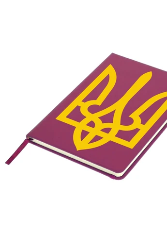 Блокнот А5 Герб Украины Малиновый (92228-3790-FU) MobiPrint (257328195)