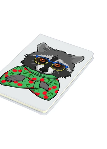Блокнот А5 Енот Белый (92228-3884-WT) MobiPrint (257328212)