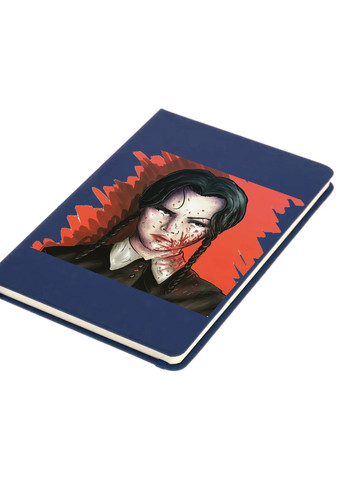 Блокнот А5 Уэнздей постер (Wendsday) Темно-синий (92228-3928-NB) MobiPrint (257326146)