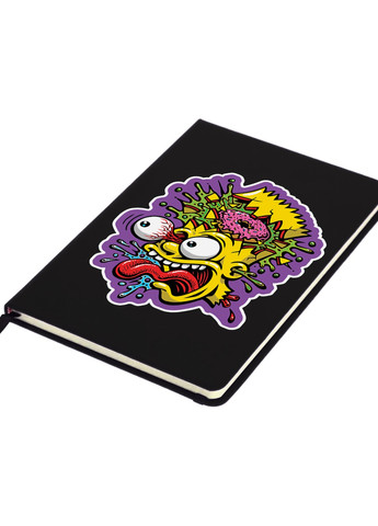 Блокнот А5 Барт Симпсон Черный (92228-3905-BK) MobiPrint (257324524)