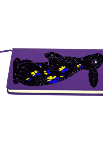 Блокнот А5 Черный кролик Фиолетовый (92228-3886-PU) MobiPrint (257328164)