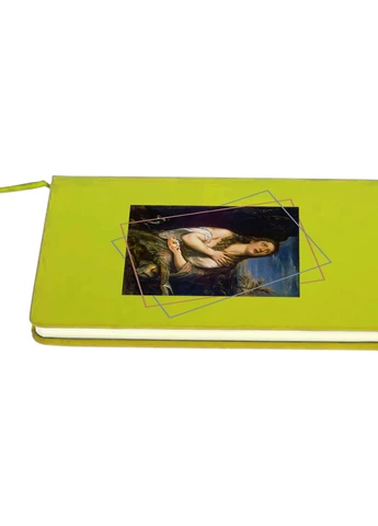 Блокнот А5 Марія Магдалина у масці Салатовий (92228-1413-LM) MobiPrint (257322799)